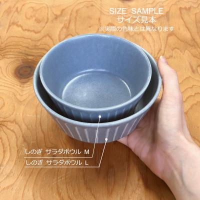 ふるさと納税 瑞浪市 【美濃焼/みずなみ焼】しのぎテーブルセット 6点 ブルー/グレー (カレー皿/カップ/サラダボウル) |  | 02