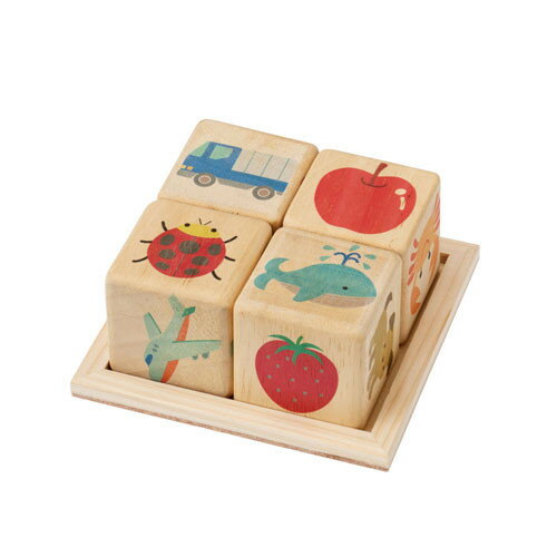 【ふるさと納税】MOCCO　森の六面体パズル（仲間あつめ） 対象年齢18ヶ月から | 木製玩具 木のおもちゃ日本製 プレゼント お祝い 誕生日 知育 木育 出産祝い 誕生日プレゼント 孫お祝い