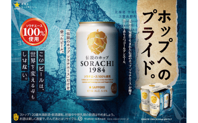 ◆定期便(全6回)◆SORACHI 1984≪ソラチ1984≫1箱（350ml×12缶） 吉澤商店 北海道 上富良野町 ソラチ1984 お酒 酒 飲み物 ビール 地ビール