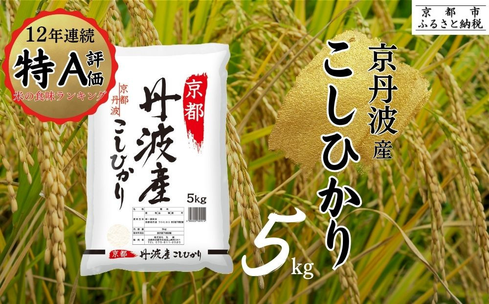 ＜令和7年産新米＞【丸越】京都丹波産こしひかり精米5kg［ 京都 丹波産 こしひかり 精米 令和7年産 特A評価 おいしい 人気 おすすめ 米 コメ お取り寄せ 通販 送料無料 ふるさと納税 ］ 261009_B-CE04
