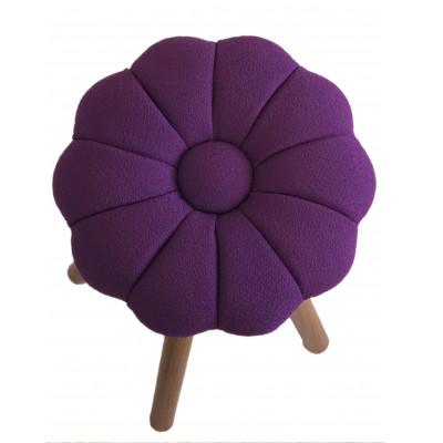 ふるさと納税 大川市 monaca stool:kiku【紫/ウォールナット/高さ30cm】