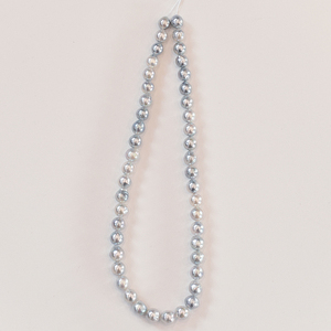 S085-390_あこや真珠 バロックパール 8mm - 9mm ネックレス チョーカー SV925 シルバー925 真珠 シンプル