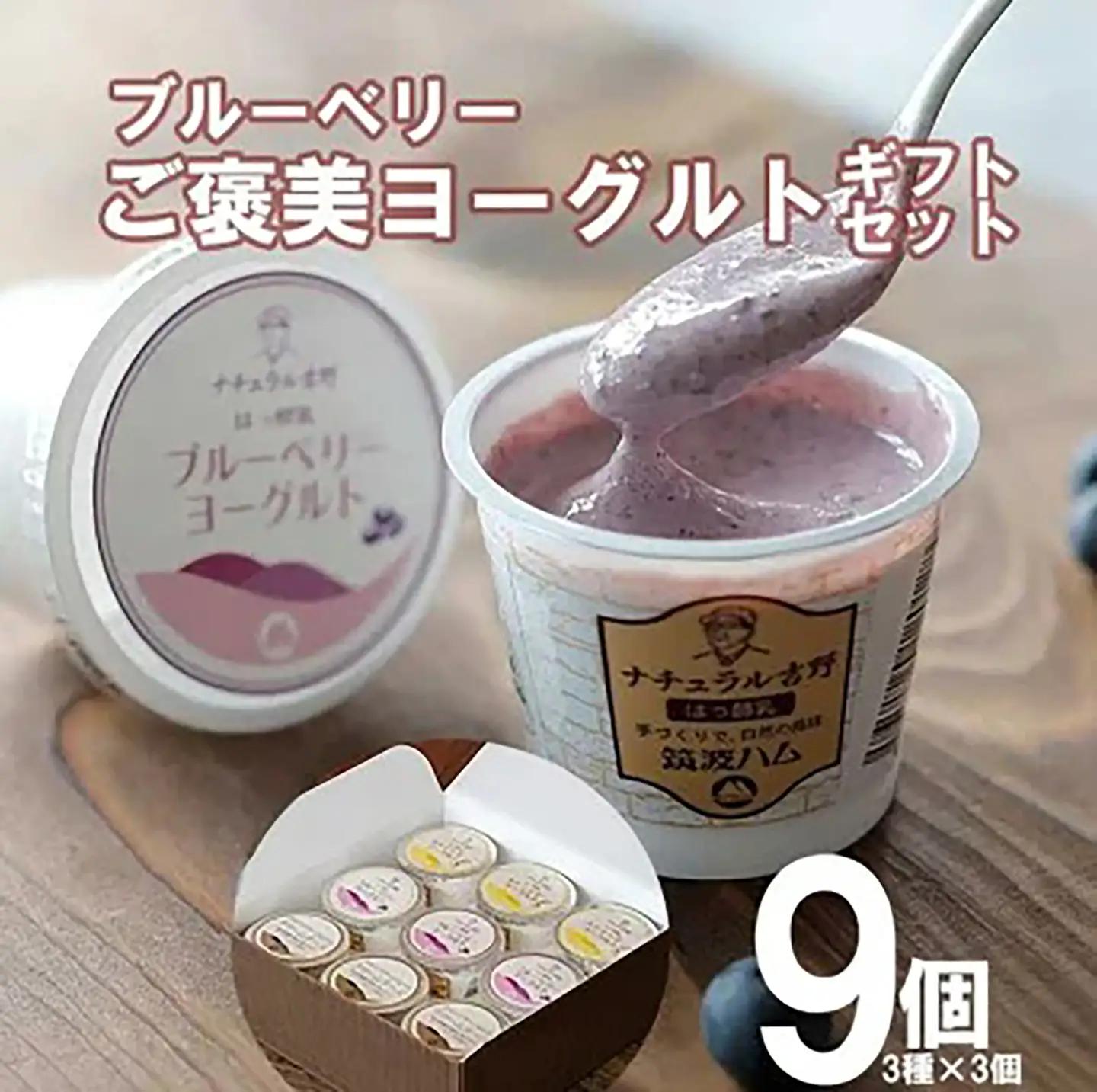 ヨーグルト 筑波ハム ブルーベリー ご褒美ヨーグルトギフトセット