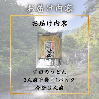 ふるさと納税 西桂町 【訳あり】山梨県西桂町が誇る老舗製麺所「平井屋」の吉田のうどん3人前平袋×1パック(合計3人前) |  | 03