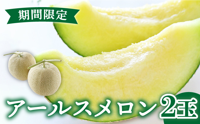 【2026年11月中旬～発送】【数量限定】 アールス メロン 2玉 3kg以上 / 南島原市 / 長崎県農産品流通合同会社 [SCB074]