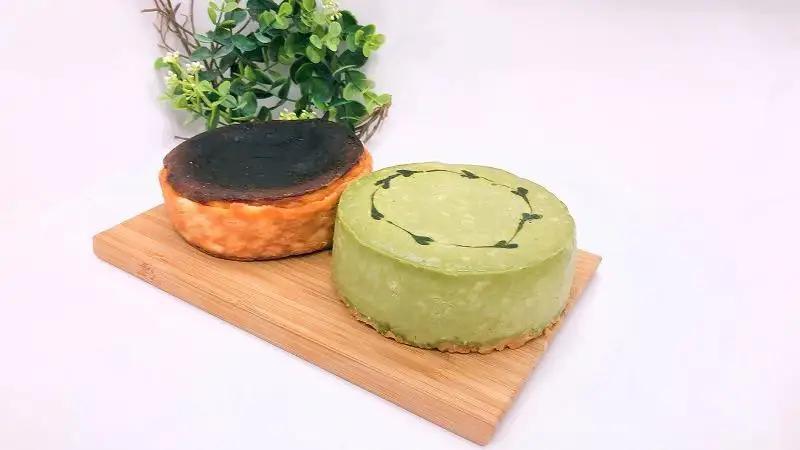 博多で作られたバスクチーズケーキ、生抹茶チーズケーキセット | 福岡県 福岡市 福岡 九州 納税 返礼品 お取り寄せグルメ 取り寄せ グルメ お取り寄せ 博多 スイーツ お取り寄せスイーツ ケーキ パ