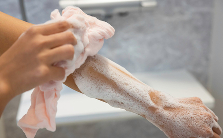 【おぼろタオル】専身タオル5枚セット ピンク