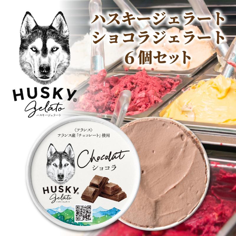 【ふるさと納税】ハスキージェラート ショコラジェラート 6個セット ジェラート イタリアンジェラート アイス アイスクリーム チョコ ショコラ チョコレート チョコ味 グアナラ カップジェラート お取り寄せグルメ ご当地 送料無料 新潟県 新潟市