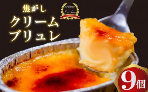 濃厚 焦がしクリームブリュレ 9個 冷凍 アイス プリン カタラーナ スイーツ デザート 卵 お菓子 洋菓子 焼き菓子 氷菓子 ギフト おやつ キャラメル ミルク個 牛乳 生クリーム 包装 贈答 飯テ