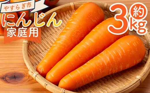 
                  【2026年11月以降発送】にんじん ３ｋｇ 家庭用 yr-0137
                