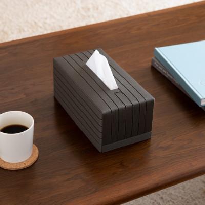 ふるさと納税 奥州市 心地よい暮らしをつくる ティッシュケース Grande チャコールグレー バンドシー [AR105] |  | 02