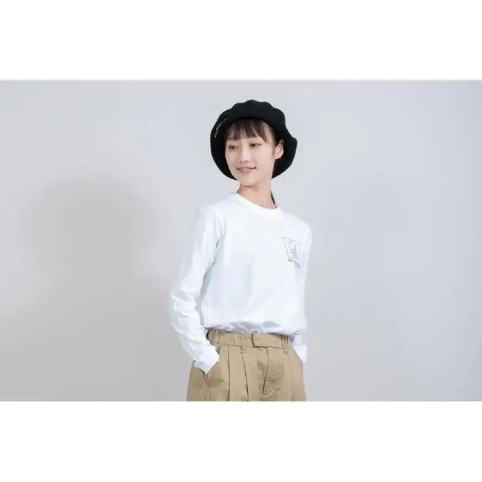 《2》【KEYMEMORY　鎌倉】ウィンドーイラストロングTシャツ　WHITE