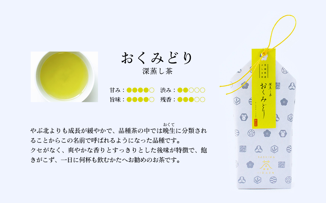 【境町産茶葉100%使用】シングルオリジン５品種飲み比べセット 合計400g 