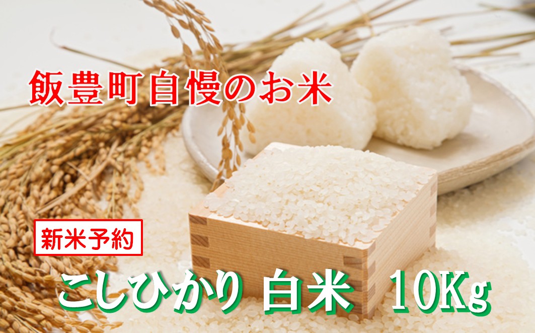こだわりのお米　コシヒカリ　白米　10kg（飯豊町産）【新米予約】