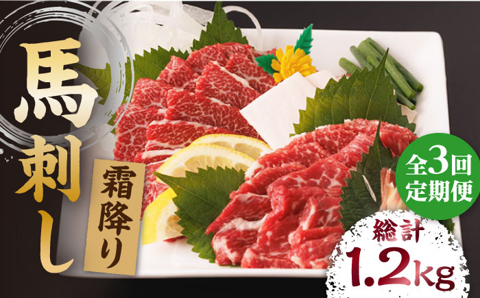 
                  【3回定期便】霜降り馬刺し 計400g（4pc） 熊本県 特産品 霜降り 霜降り馬刺し 馬刺 馬刺し 馬肉 桜肉 馬 肉 霜降り 便利 小分け 4パック 冷凍 真空パック おつまみ 晩酌 生食 肉食 刺身 九州 特産品 山鹿 送料無料 【馬刺しの郷 民守】[ZBL041]
                