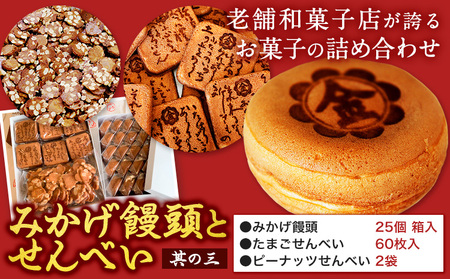 みかげ饅頭とせんべいセット その3 金悦堂
