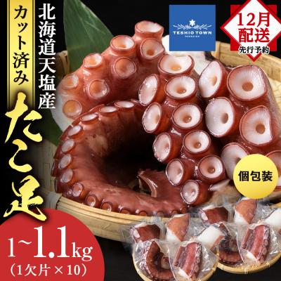 ふるさと納税 天塩町 12月発送先行受付 たこ足(1欠片×10)計1,000〜1,100g<浪岡屋>
