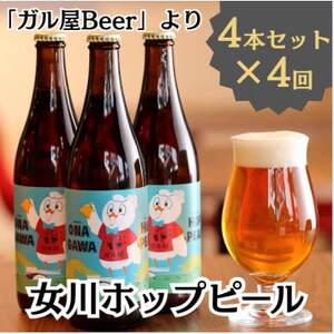 【3ヵ月毎定期便】女川ホップピール4本セット全4回【配送不可地域：離島】【4079973】