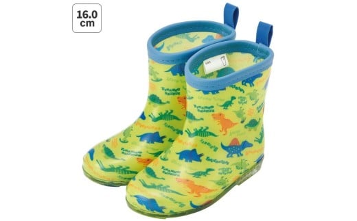 レインブーツ 16cm ディノサウルス ピクチャ スケーター 雨具 長靴 ローカット 中敷き 反射テープ付き ネームタグ付き 子供用 キッズ ディノサウルス 恐竜 ダイナソー 男の子 男子 奈良県 奈良市 なら 5-098