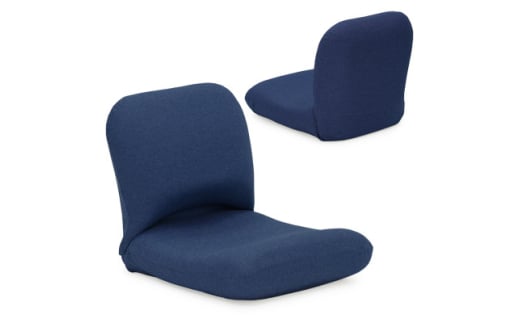 産学連携　背中を支える美姿勢座椅子5　ブルー_座椅子 美姿勢 姿勢矯正 椅子 家具 インテリア ブラウン 人気 おすすめ 送料無料【1296774】