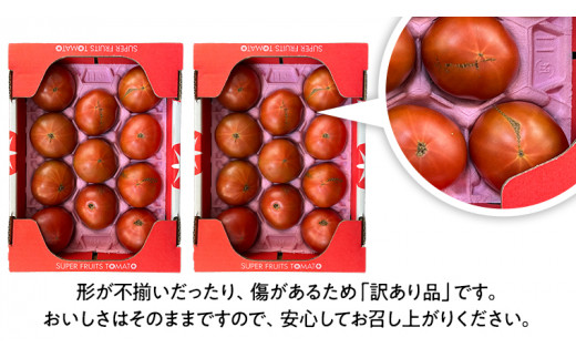 《 2026年収穫分 先行予約 》 訳あり 糖度9度以上 スーパーフルーツトマト 小箱 約800g × 2箱 (7～20玉/1箱) フルーツトマト ブランドトマト 野菜 ギフト 贈答 [BC043sa