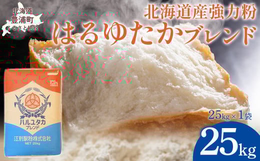 はるゆたかブレンド 25kg 【 ふるさと納税 人気 おすすめ ランキング 小麦粉 パン 国産 北海道 江別製粉 はるゆたか ブレンド 自宅用  北海道 豊浦町 送料無料 】 TYUAI006