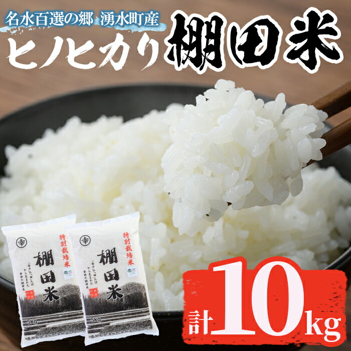【ふるさと納税】鹿児島県産ひのひかり 棚田米10kgセット(5kg×2袋) 国産 九州産 鹿児島県産 湧水町産 10kg 新米 お米 おこめ 米 白米 ご飯 ごはん おにぎり ひのひかり ヒノヒカリ令和7年産 【くりの物産館】