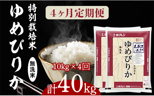 
日経トレンディ「米のヒット甲子園」大賞受賞『特栽米ゆめぴりか無洗米5kg×2』定期便！毎月1回・計4回お届け
