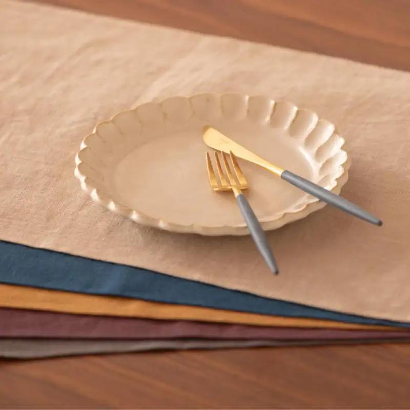 ランチョンマット flor lithuania linen Luncheon mat／フロール リトアニアリネン イエロー