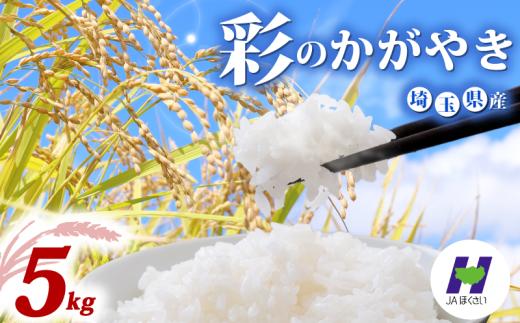 令和7年産 精米 5kg 彩のかがやき 1袋 米 お米 白米 こめ ライス kome ごはん ご飯 コメ ブランド米 精米 人気 おすすめ 5キロ 産地直送 送料無料 数量 限定 白飯 ふるさと納税 人気 飯 おいしい 美味しい JAほくさい 埼玉県 羽生市