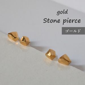 ストーン ピアス ゴールド ハンドメイド ピアス