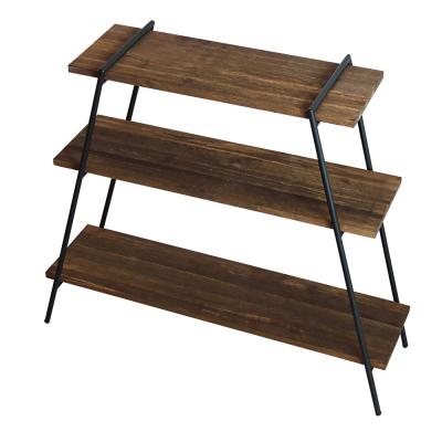 ふるさと納税 春日井市 アイアンレッグラック(3段)　色:ダークブラウン(DB)　ILR3-DB