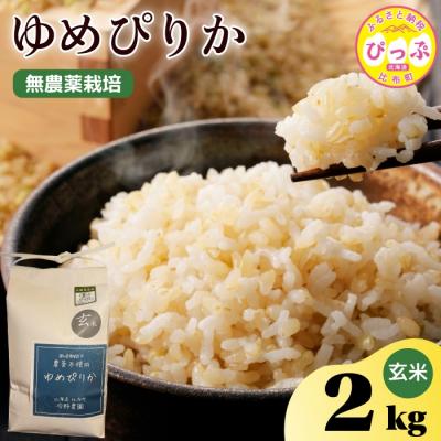 ふるさと納税 比布町 令和7年産 今野農園 ゆめぴりか 玄米2kg【ピリカ(株)】