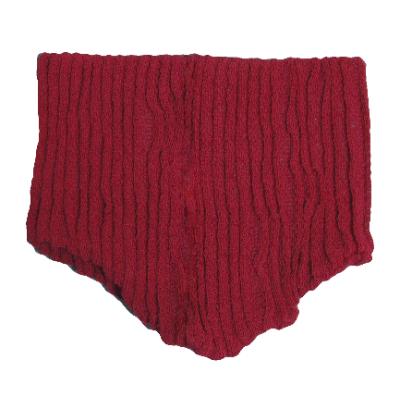 ふるさと納税 忠岡町 遠赤ネックカバー(縞柄・エンジ)