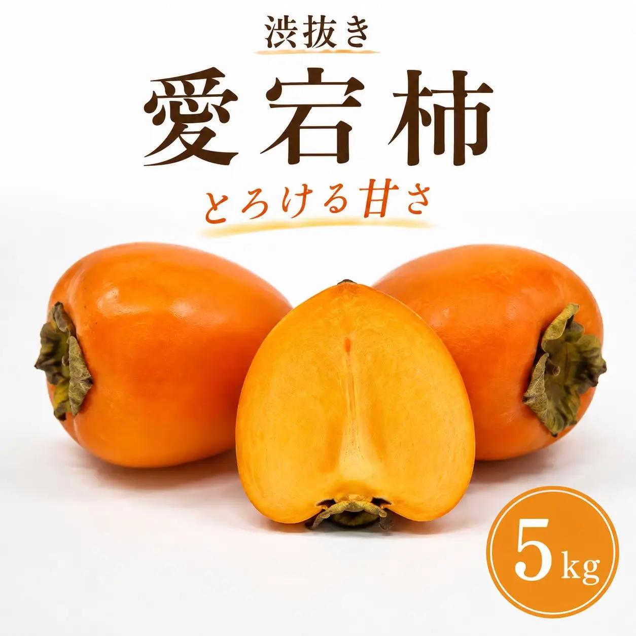 柿 愛宕柿 渋抜き 5kg 徳島県 三好市 【 渋抜き 柿 】