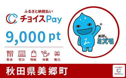 
美郷町チョイスPay 9,000pt（1pt＝1円）【会員限定のお礼の品】
