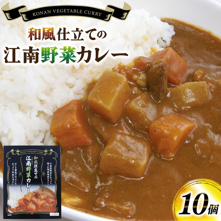 【ふるさと納税】 カレー レトルト 和風仕立ての「江南野菜カレー」 220g 10個 [江南商工会議所 愛知県 江南市 ko23btu330000] レトルト食品 簡単 時短 お手軽 便利 簡単調理
