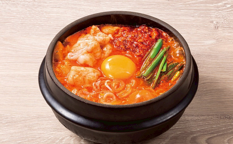 ホルモンスンドゥブ 1食セット 味噌スープ 東京純豆腐 男性人気NO1 国産牛 ホルモン スンドゥブ 韓国料理 東京 大田区