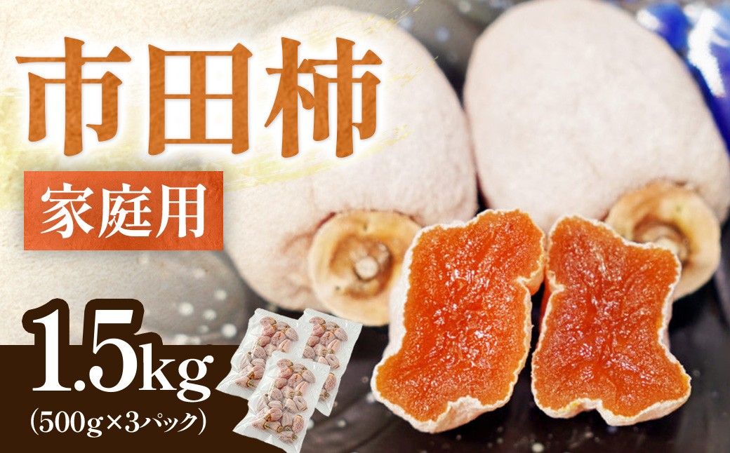 
                  家庭用！ 南信州産 市田柿 約1.5kg（500g×3袋）※2026年12月中旬～発送開始予定※　訳あり 干し柿 柿 ドライフルーツ フルーツ 果物 長野県 長野県産 
                