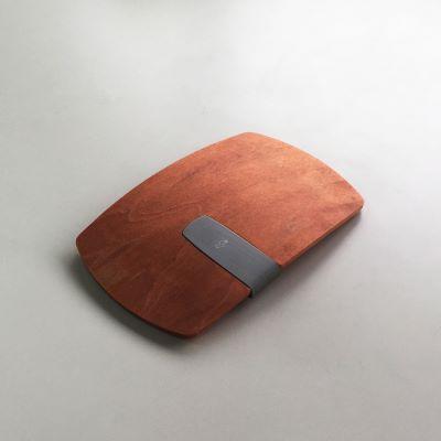 ふるさと納税 小千谷市 【雪国の無垢材使用】電子マネークリップ カエデ 朱染め ストーリオ