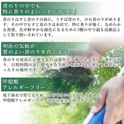 ふるさと納税 西予市 <【定期便2ヶ月】打ち抜き海水で育てた「すじ青のり」粉末3g×2パック> |  | 01