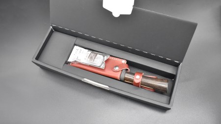 [山人] 槌目鉈ナイフ モーガンレザー 牛革ケース付 キャンプ用ナイフ アウトドア用鉈 鉈 ナイフ 薪割り鉈 焚火鉈【083S003】