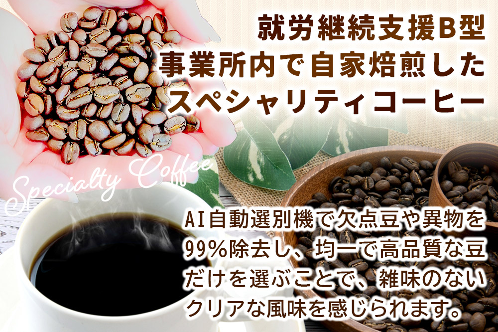 コーヒー 自家焙煎珈琲 粉 100g×おまかせ3種セット 計300g スペシャリティコーヒー
