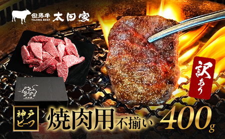 神戸牛訳あり焼肉用不揃い神戸牛【400g】
