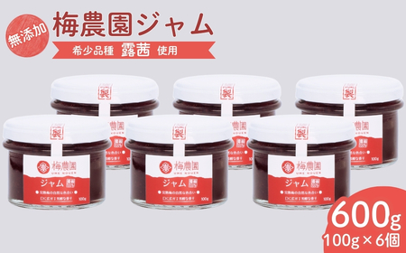 梅農園ジャム 100g×6個  | 梅ジャム 無添加 相馬アグリ