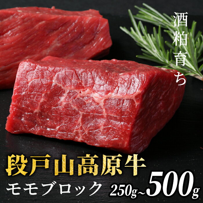 【ふるさと納税】酒粕育ち 段戸山高原牛 モモブロック 選べる 容量 250g 500g 国産牛 赤身 赤身ブロック ローストビーフ 幻の牛 モモステーキ たたき 塊肉 ブロック肉 お祝い ギフト 贈答 国産 蓬莱泉 牛肉 牛 肉 地域 限定 厳選 人気 ふるさと納税 -082