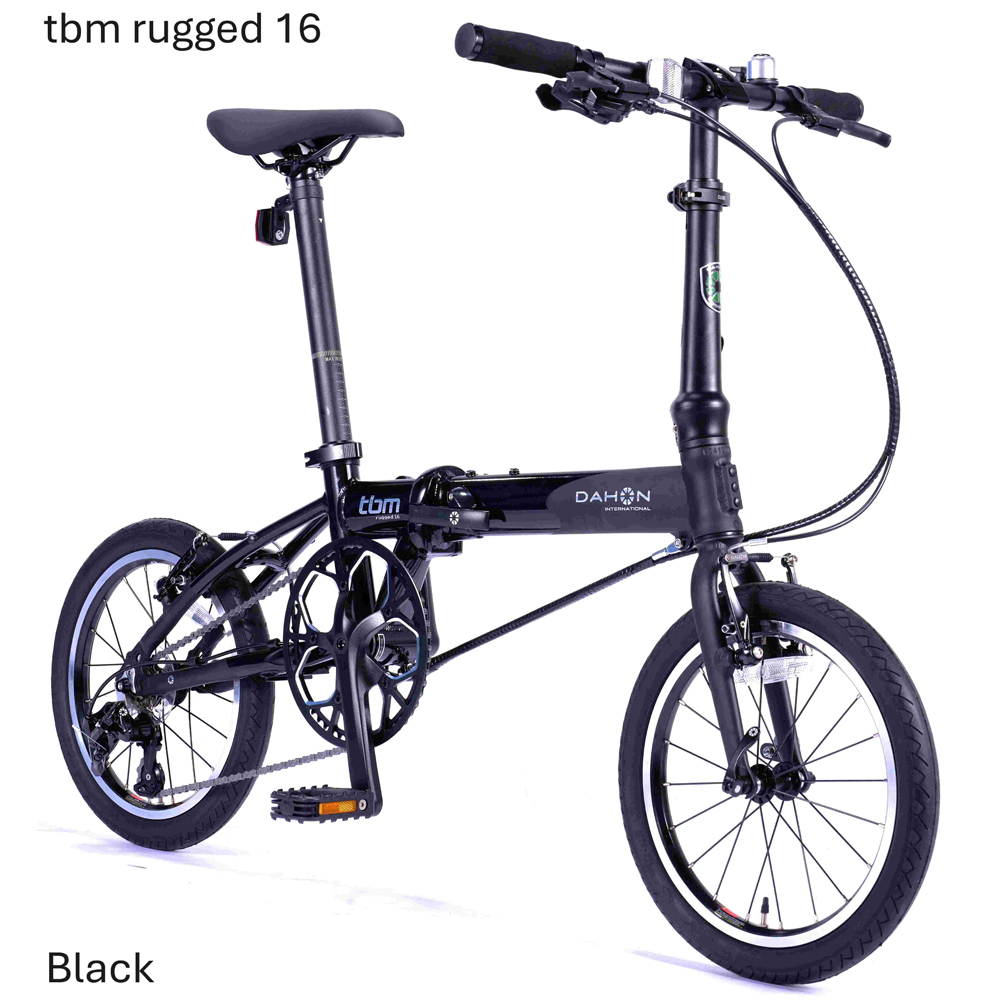 DAHON 折りたたみ自転車 tbm rugged【Black ブラック】16インチ 3段変速 Vブレーキ　武田産業│ダホン フォールディングバイク 軽量 フォールディングバイク 通勤 通学人気返礼品