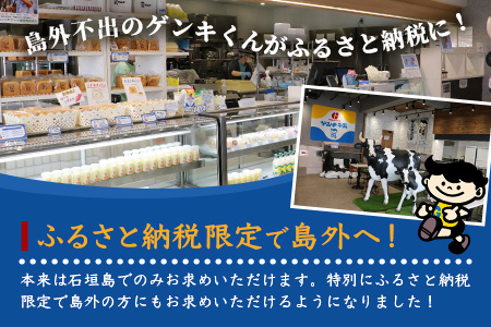 【島外不出のゲンキくん製品が返礼品に!!】みるく食パン 3斤 八重山ゲンキ乳業 石垣島の牛乳屋さんの生食パン OP-6