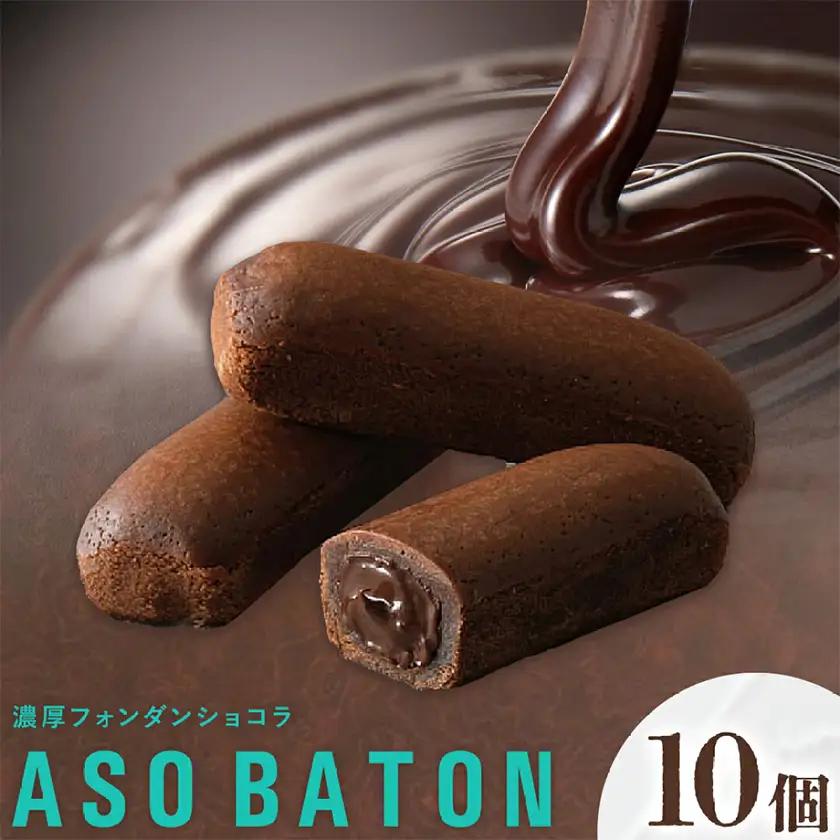 濃厚 フォンダンショコラ ASO BATON 10個 古今堂《30日以内に出荷予定(土日祝除く)》 熊本県 南阿蘇村 チョコ チョコレート ショコラ 熊本 土産 お茶菓子 デザート お菓子 スイーツ