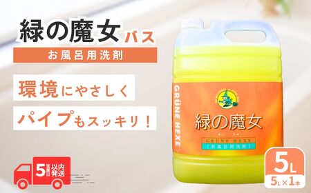 洗剤　緑の魔女バス 5L | 洗剤 バス